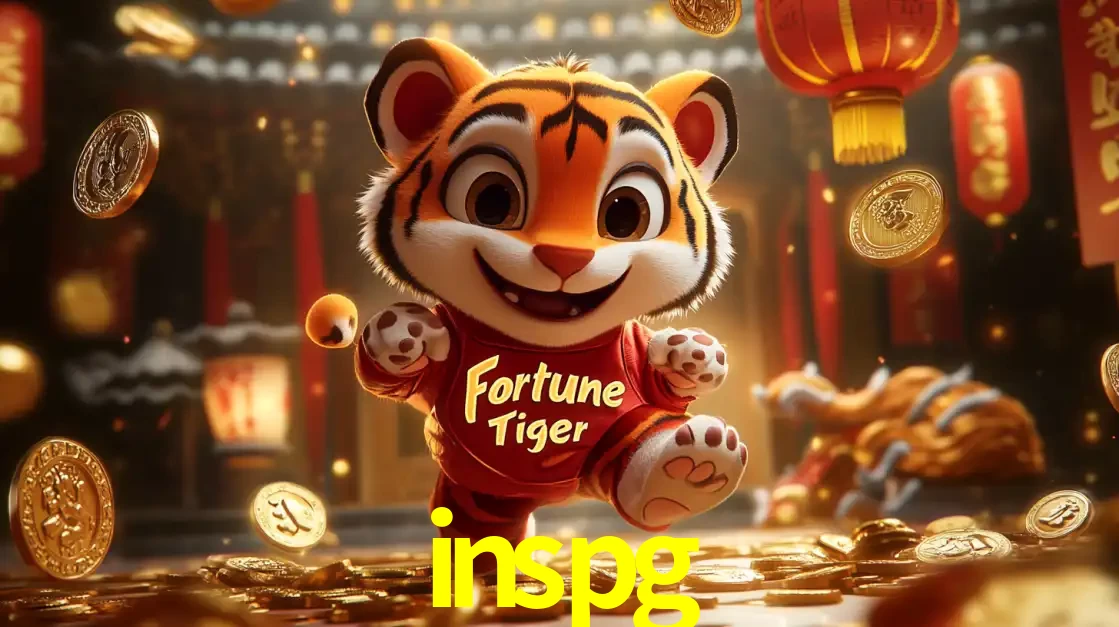 O alegre personagem do Fortune Tiger correndo sobre um caminho de moedas de ouro, simbolizando os grandes prêmios e a diversão do popular jogo de slot do inspg.